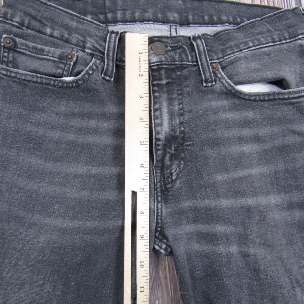 Levi 511 Slim Jeans Mens 31x30 Black Faded Stretch Denim 04511-3096